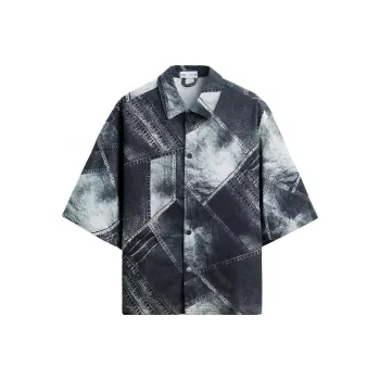 ZARA Denim Jackets Men Print