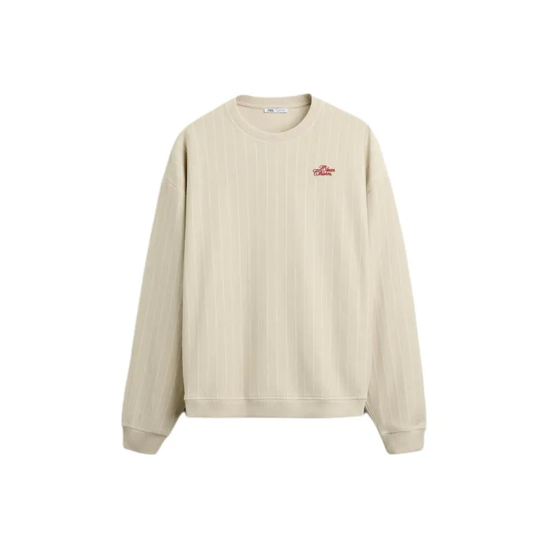 ZARA Sweatshirts Men Tan-0