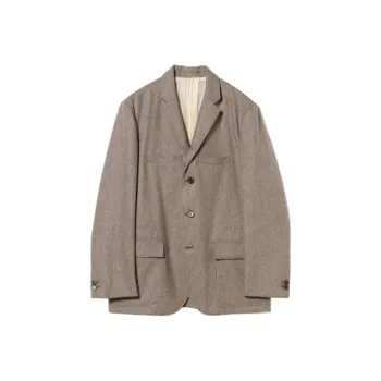 Beams PLUS TUBE Flannel Jackets Coats Men's Khaki