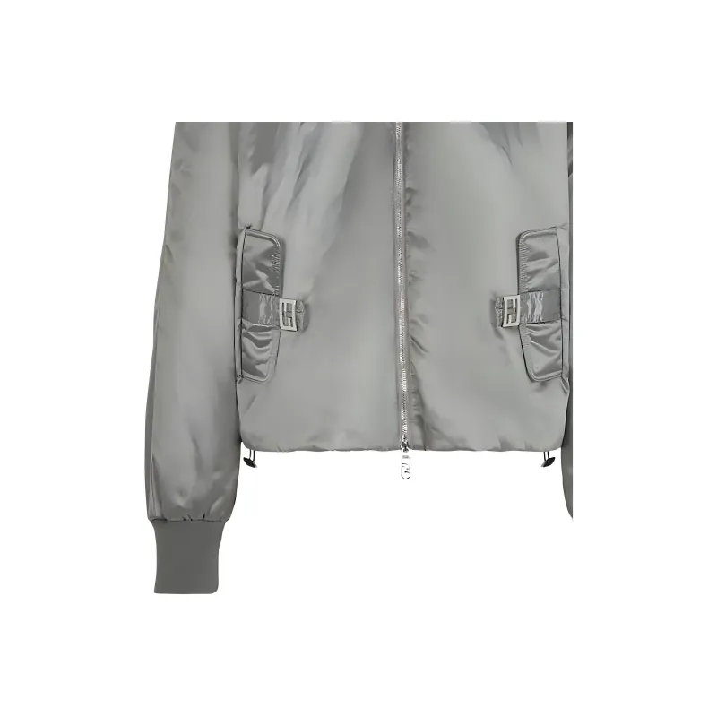 FENDI Zipped Bomber Jacket-4