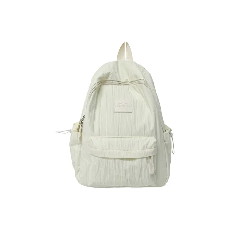 BRABOSTON Composite Cloth Backpack Regular Unisex Ecru/Khaki/Pink/Yellow-0