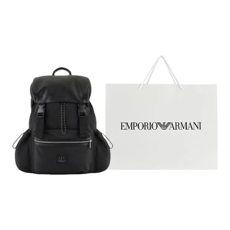ARMANI EXCHANGEAE Polyester Backpack Men's Black-5