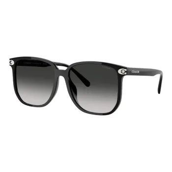 COACH Injection Molded Square Sunglasses Women's Black