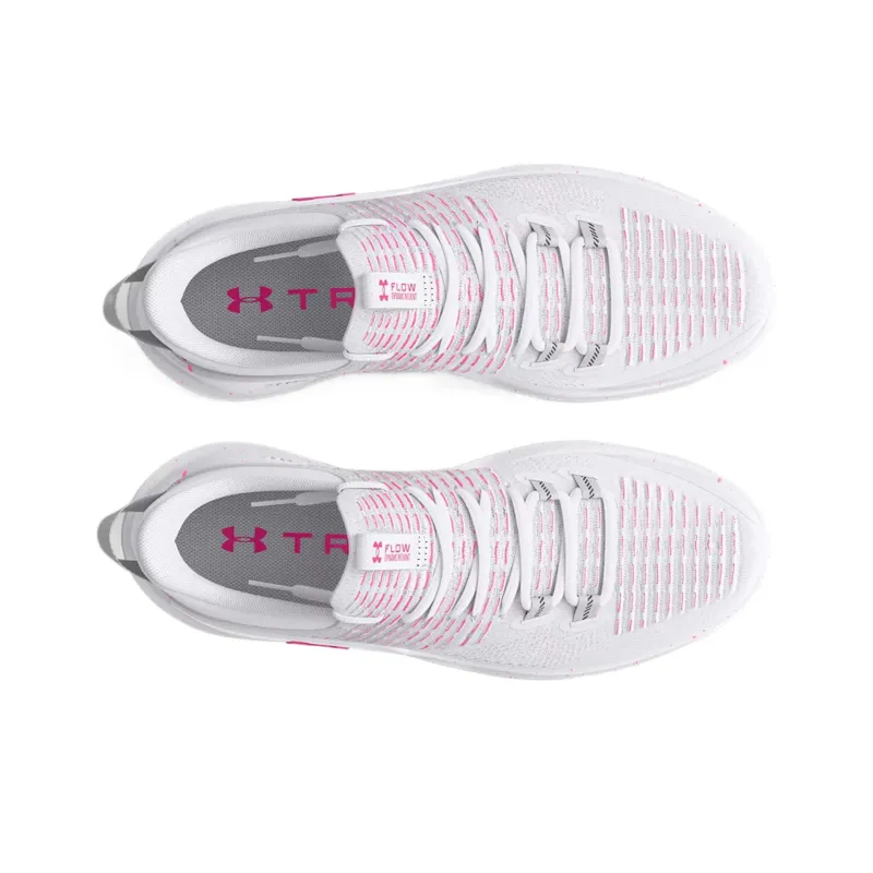 Under Armour IntelliKnit Low Top Training Shoes Women's Gray White-3