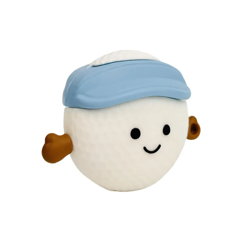 Sopi Compatibility With Apple AirPods 4/2/3/AirPods Pro/Pro 2 Silicone Golf Ball Character Lanyard Headphone Cases-5