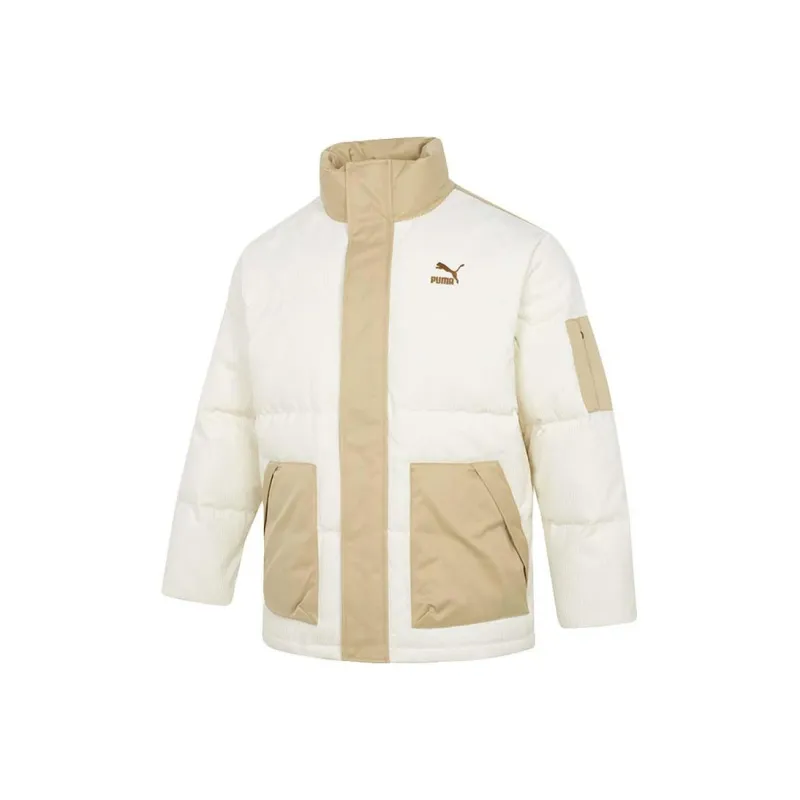 PUMA Down Jackets Unisex Ecru-0
