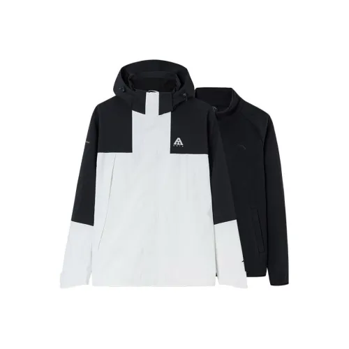Anta Windbreaker Jacket Men's Papyrus White/Basic Black