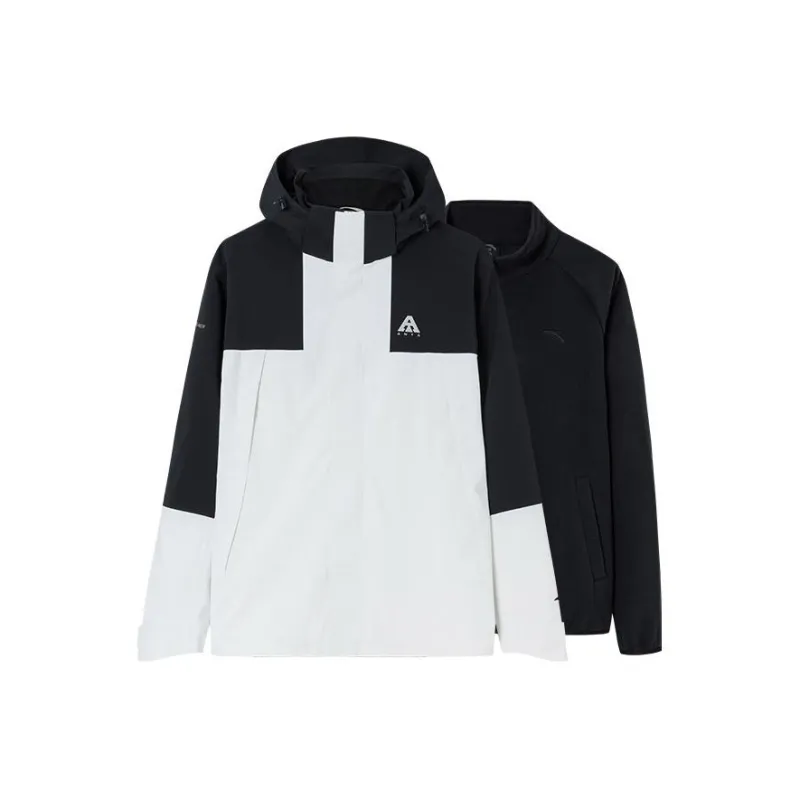 Anta Windbreaker Jacket Men's Papyrus White/Basic Black-0