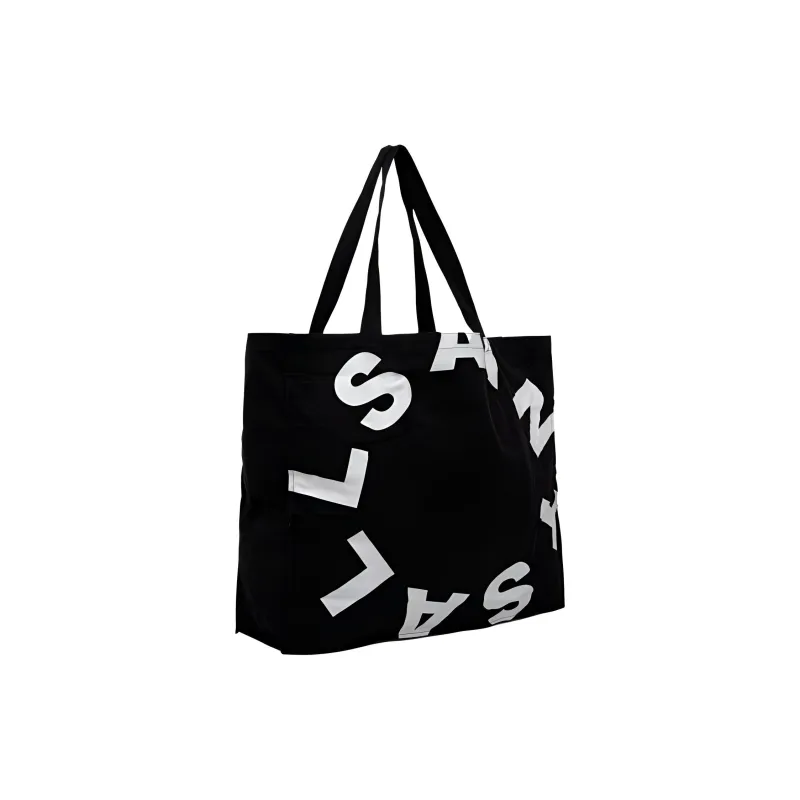 ALLSAINTS Cotton Tote Bag Shopping Bag Shoulder Bags Unisex Black-1