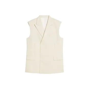 Helmut Lang Straight Hem Sleeveless Waistcoat