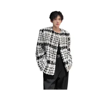 Ang2 Stu Jackets Coats Unisex Black White