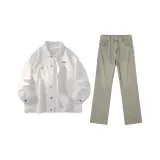 White Top+811-740 Yellow Mud Pants