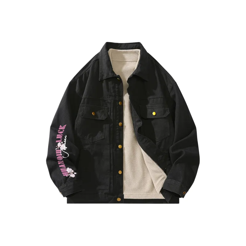 HUANQIU Denim Jackets Unisex-21
