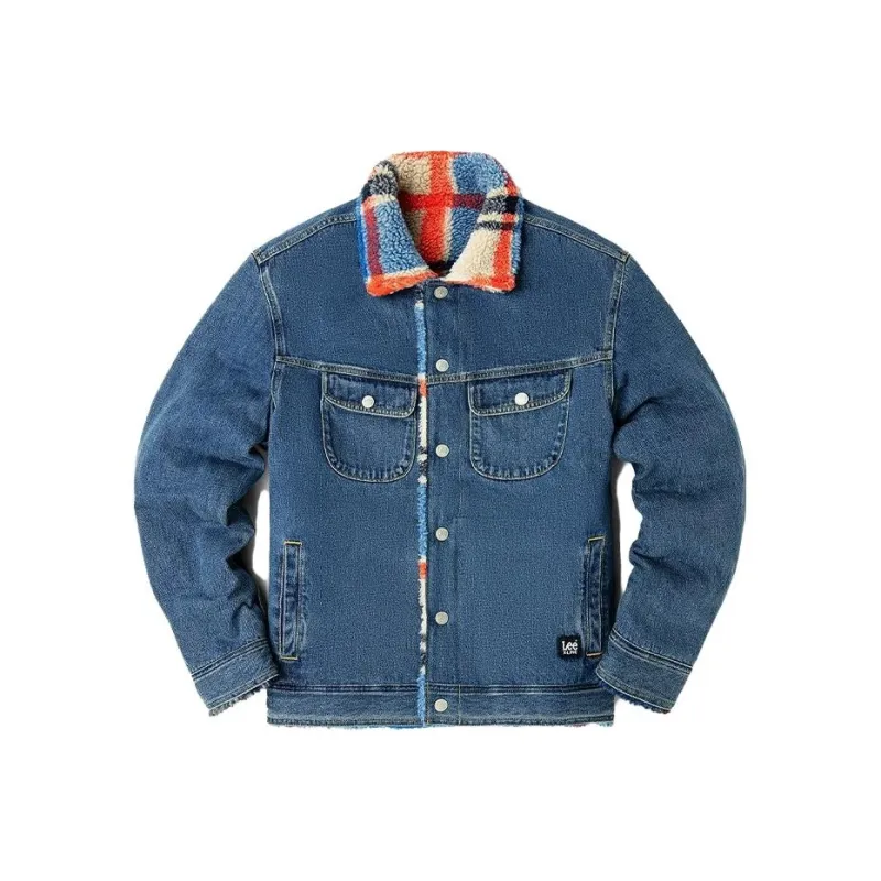 Lee Denim Jacket Men's Medium Blue-0