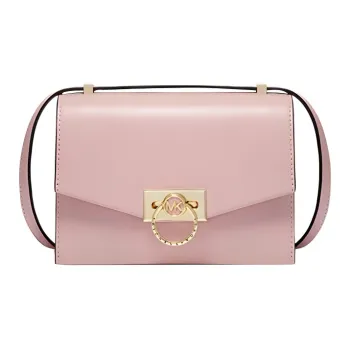 MICHAEL KORS Hendri Cow Leather Messenger Bag, Shoulder Bag, Crossbody Bag Extra Small Women's Pink