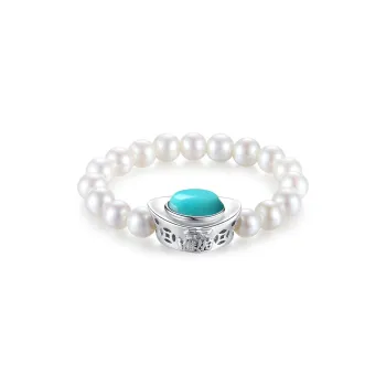 Inlady Pearl Rings Women's
