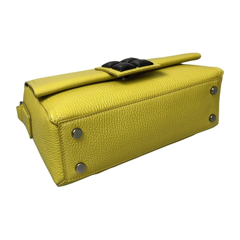 BPRIME Trendy One Shoulder Handbag Women's Yellow-3