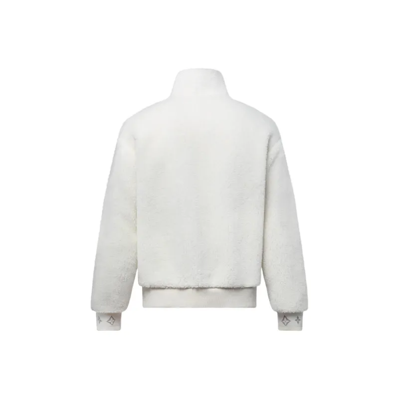 LOUIS VUITTON Velvet feel Coat Men's White-1