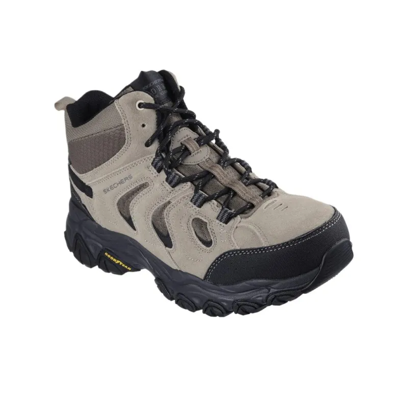 Skechers After Burn High Top Hiking Shoes Men's Umber-3