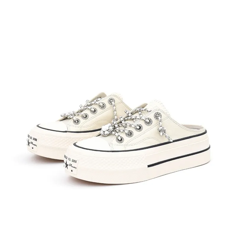 VAEL Slip Resistant, Breathable, Lightweight, Height Increasing Low Top Canvas Shoes Women's-10