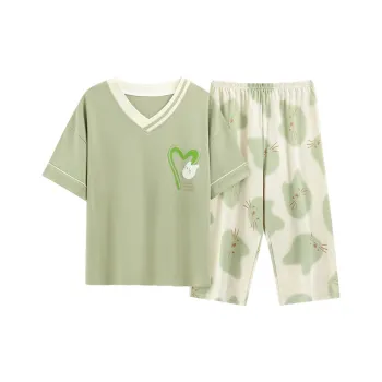 MADALLO Pajama Set Women's Yellow Green