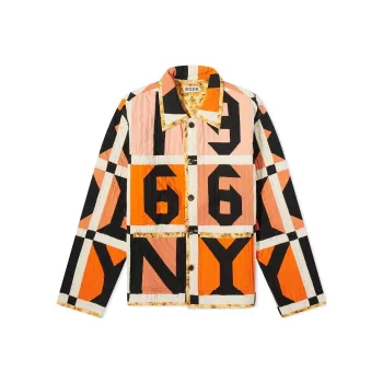 BODE Letter Block Quilt Jacket