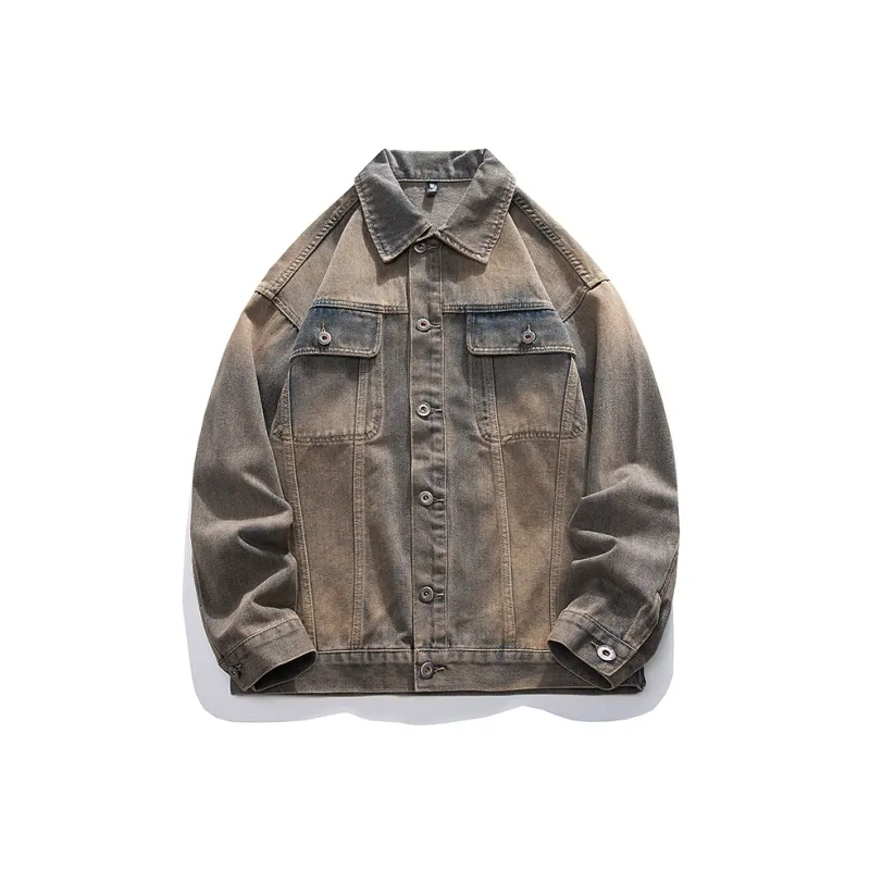 GTRG Denim Jacket Unisex Wheat Yellow-0