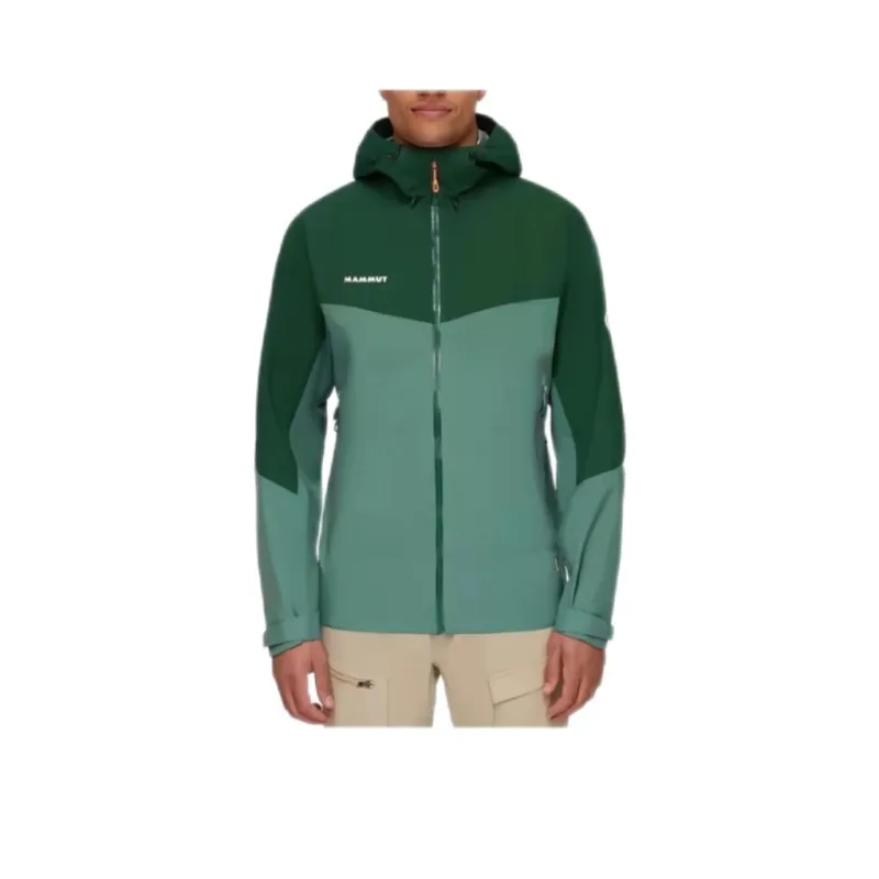MAMMUT Convey Hiking Waterproof, Windproof, And Breathable Windbreaker Jacket Men's Black-4