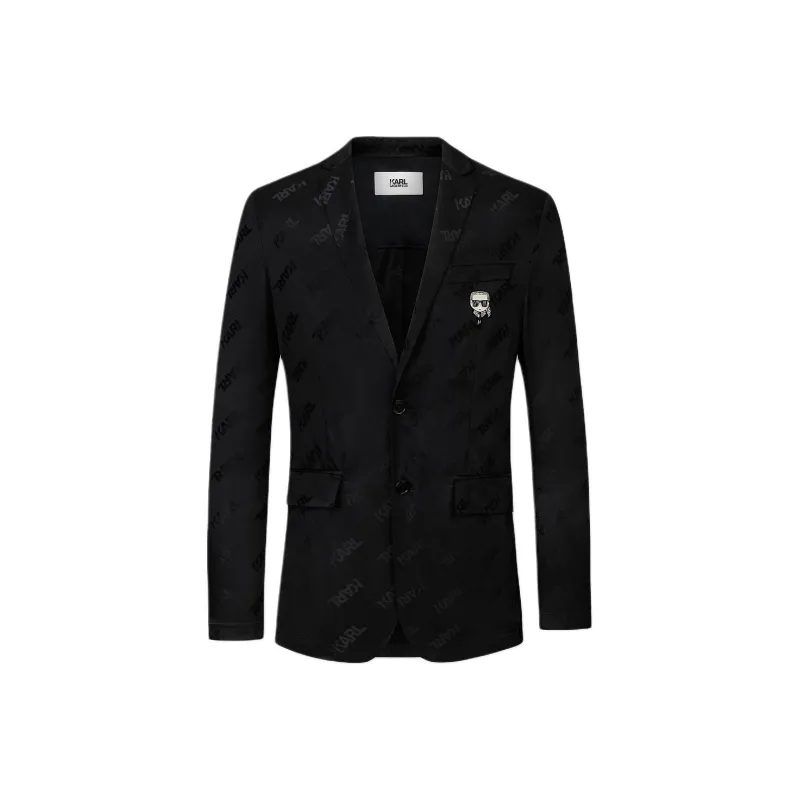 KARL LAGERFELD SS24 Business Suit Coat Men's Black-0