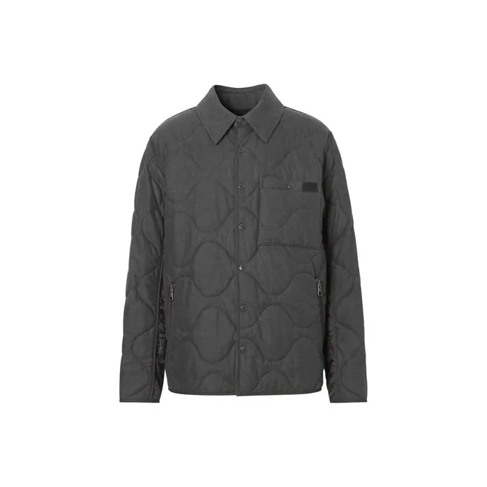 Burberry Puffer Jackets Men Dark Gray-0