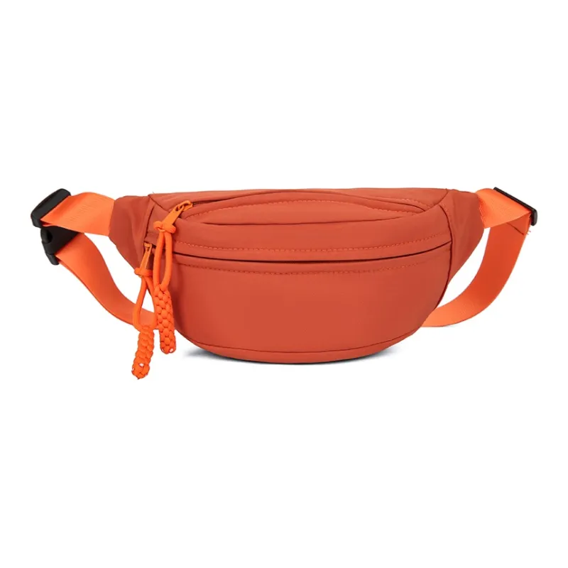 Yalu Nylon Sling Bag, Crossbody Bag, Fanny Pack Unisex Red/Black/White/Orange/Pink-15