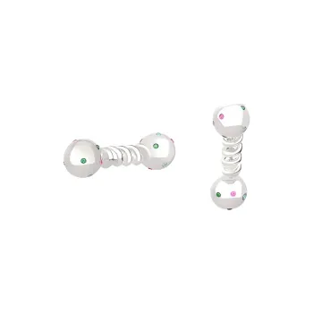 Oups! Time Film Collection S925 Silver Luxury Elegance, Hoop Earrings, Box Women's