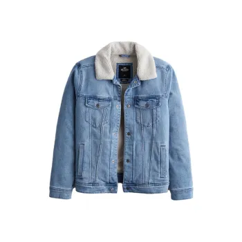 Hollister Jackets Men Light Washed