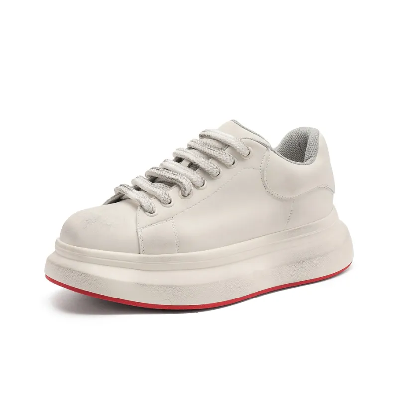 PAVEA Freestyle Definition Anti Slip And Wear Resistant Height Increasing Low Top Skateboard Shoes Men's-5