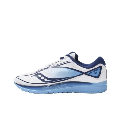 Saucony Kinvara 10 Anti Slip Wear Resistant Low Top Casual Running Shoes Unisex White