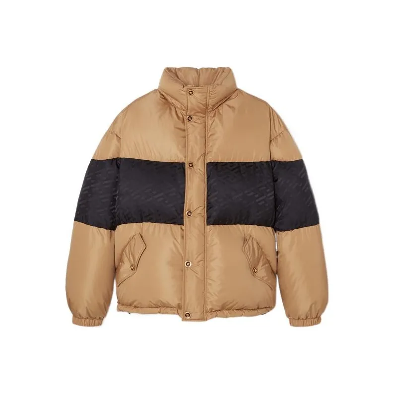 VERSACE Two Tone Long Sleeved Padded Jacket-0