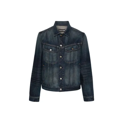TOM FORD Logo Patch Denim Jacket
