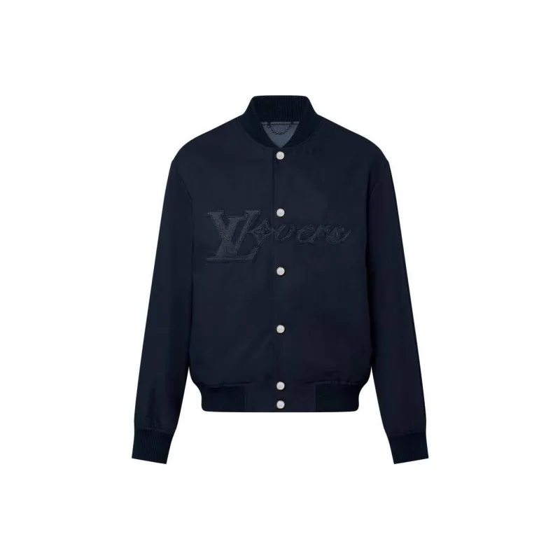 Lv Embroidered Cotton Bomber-0
