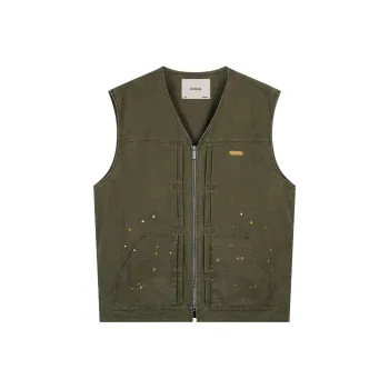 CHINISM Vests Unisex Moss Green