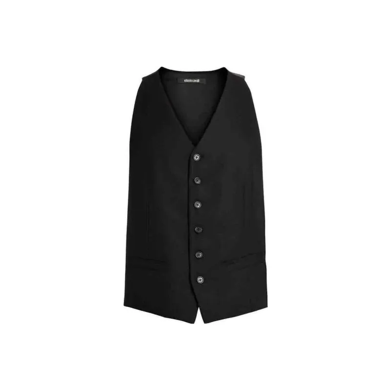 Roberto Cavalli Vests Men Black-0