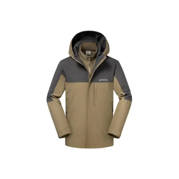 OUTDOOR PRODUCTS Water Resistant Windproof Wear Resistant Warm Rainproof Windbreaker Jacket Men's Dark Gray/Khaki