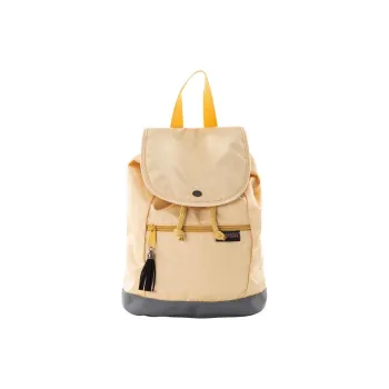 JanSport Fabric Backpack Small Size Unisex Silver Apricot Yellow