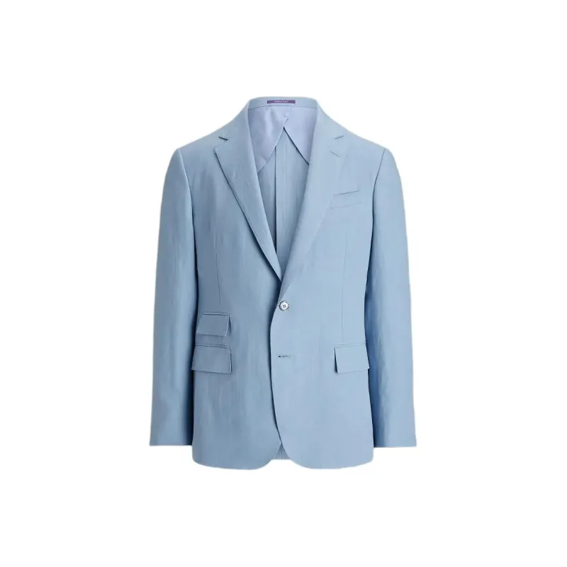 Polo Ralph Lauren Kent Hand-Tailored Silk-Linen Jacket Business Suit Men's Blue-0