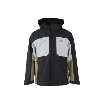 MOBI GARDEN Water-Resistant Windbreaker Jacket Men's Piano Black