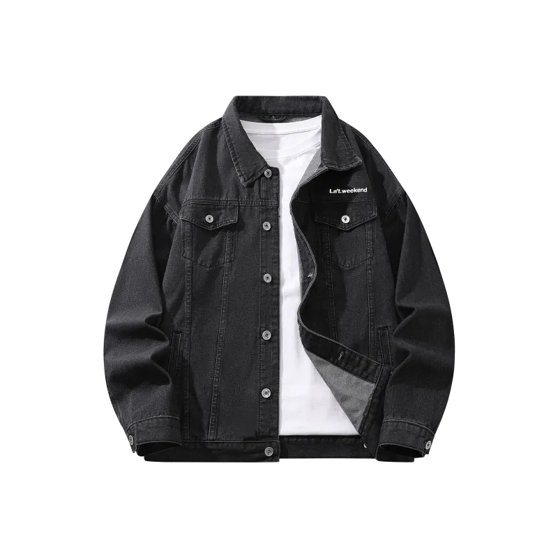 LA'T.WEEKEND Fall Denim Jackets Unisex-12