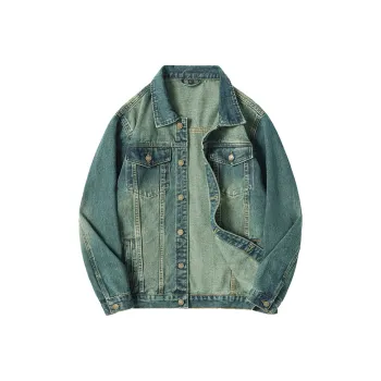 SANTASTIC Denim Jacket Men's Sapphire Green