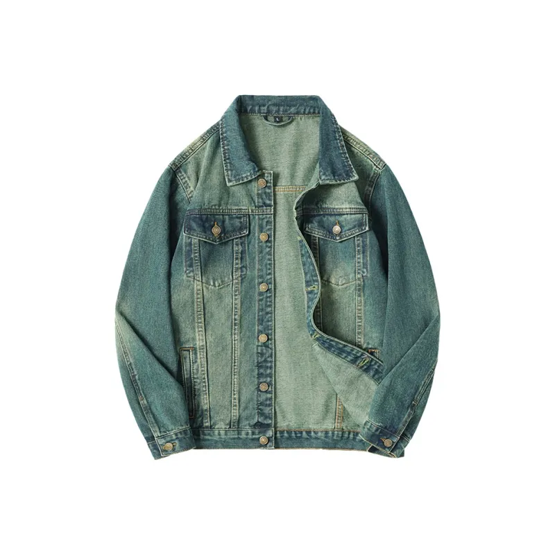SANTASTIC Denim Jacket Men's Sapphire Green-0