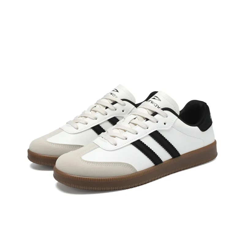 DEERWAY Couple German Army Trainers Lightweight, Breathable, And Slip Resistant Low Top Skateboard Shoes Unisex-2