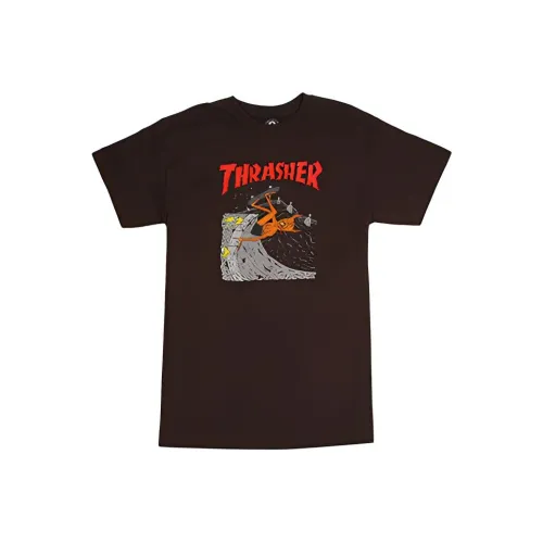 Thrasher T Shirt Unisex Brown US Version
