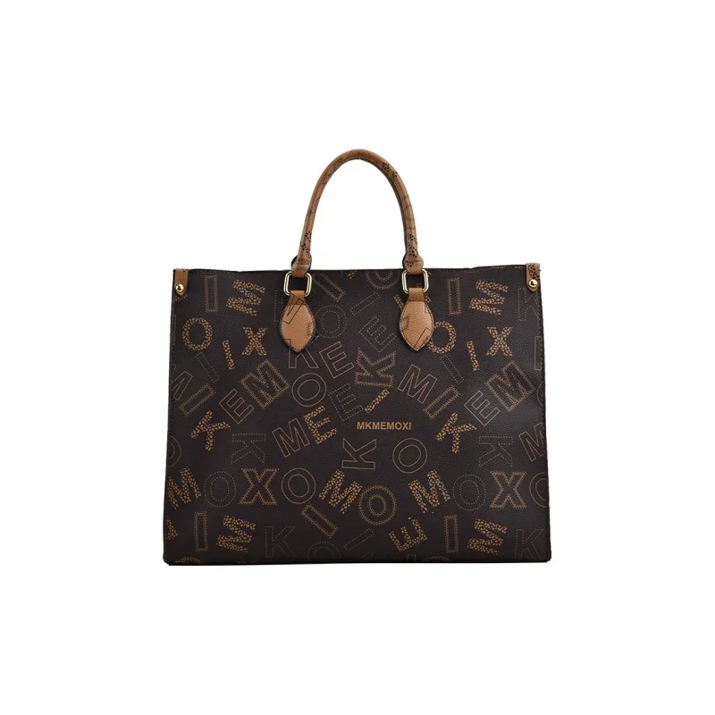 Yalu PU Handbag Unisex White/Coffee/Brown-6